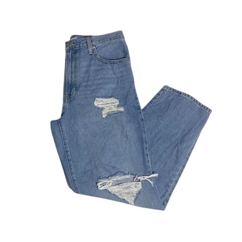 Levi Blue Distressed '94 Baggy Denim‎ Tall Jeans
